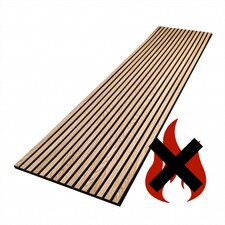 Dekorační obkladový SLAT panel akustic Dub Olej Protipožární