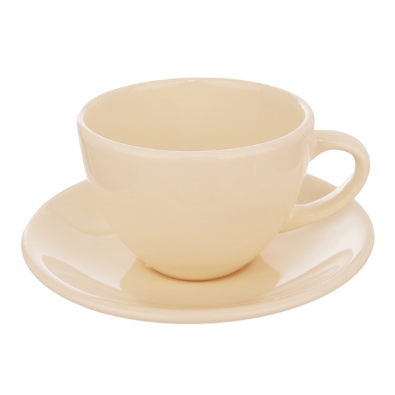 Hrnek ker.+podšálek ALFA 0,25 l krémová