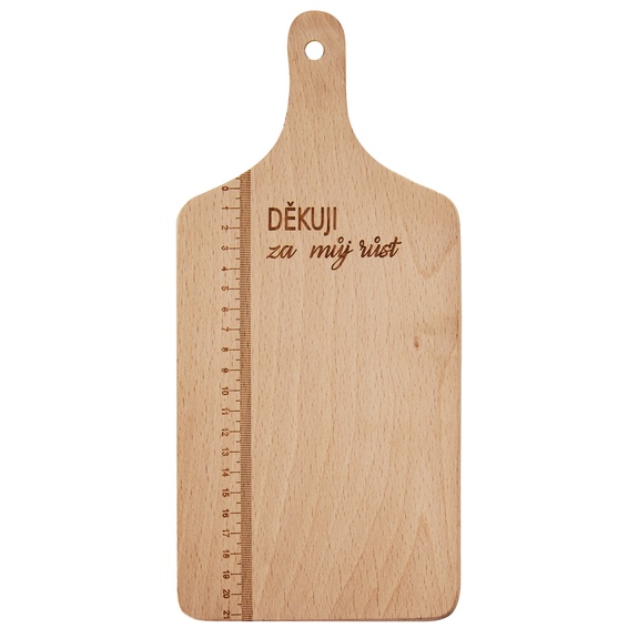 Prkénko dřevo rukojeť NEJLEPŠÍ UČITEL/KA 30x14 cm