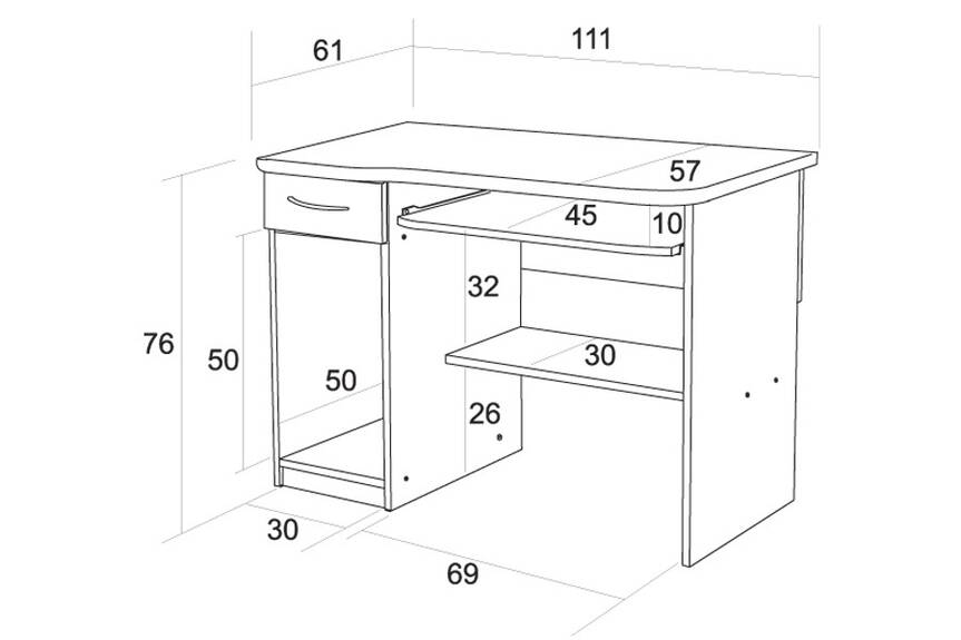 Počítačový stůl FRED