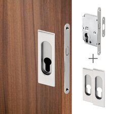 Mušle HR PZ + zámek zadl. posuv PZ matný nikl