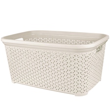 Koš prád. otevřený UH RATAN Hobby 50 l krémová