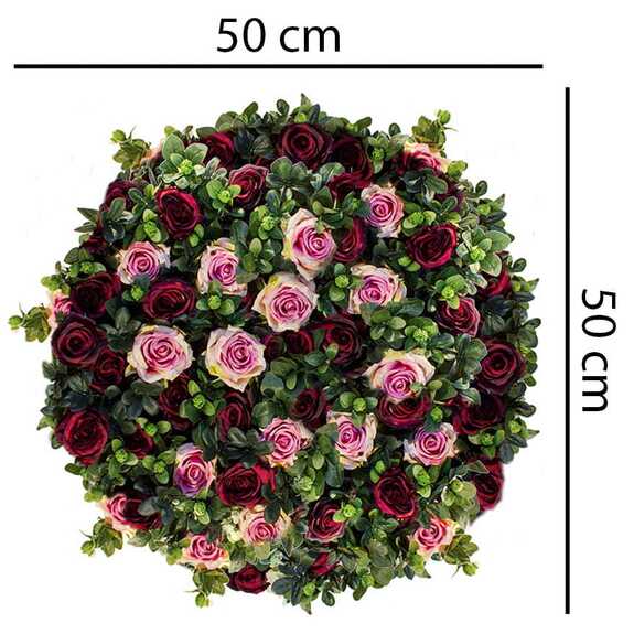 Kulatý obraz z růži - Passion