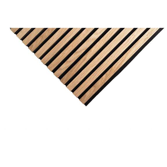 Dekorační obkladový SLAT panel akustic 27-14 Dub Klasik MDF černá