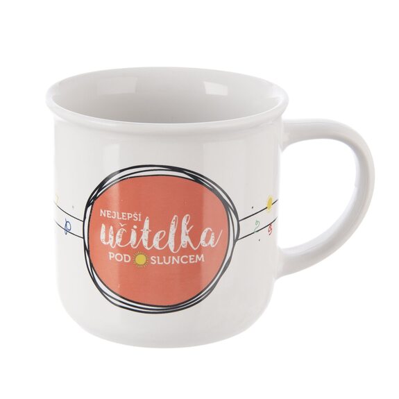 Hrnek porc. NEJLEPŠÍ UČITELKA 0,34 l CZ