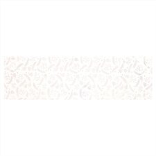 Běhoun - stříbrný vánoční vzor, 100% polyester, 40 x 150 cm