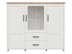 Vitrína LOKSA REG2D1W2S  borovice bílá anderson