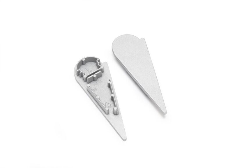 Koncovka WIRELI WALLE12 D stříbrná, pár