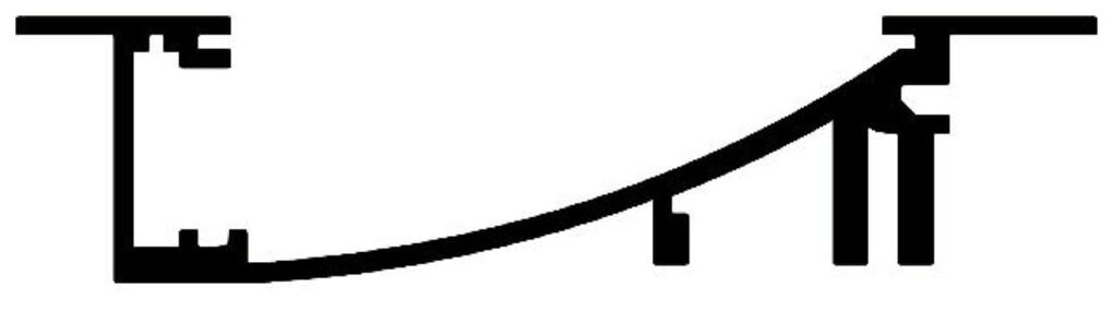 Profil WIRELI31 FLAT H/UX bílý komaxit 2m (metráž)