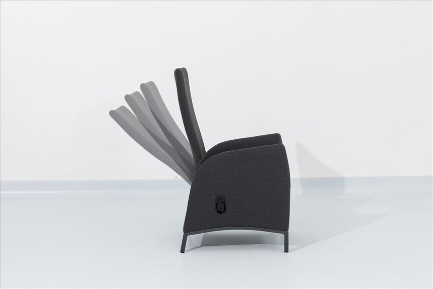 Luxusní polohovací zahradní křeslo Paris Lika-Tex(R) - antracit