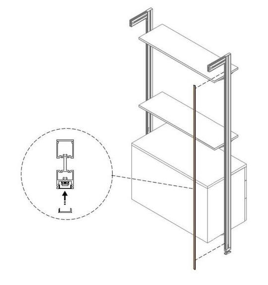 Difusor ZERO click 1,1m OPAL