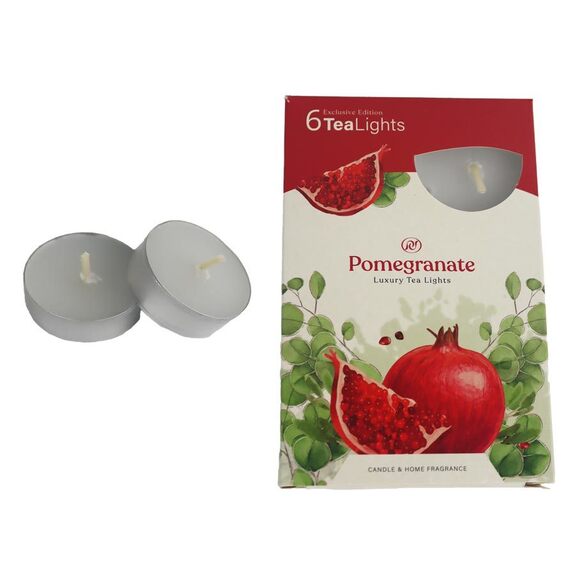 Svíčka čajová POMEGRANATE 6ks