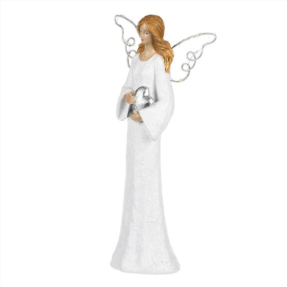 Anděl se svítícími křídly, polyresin.