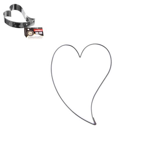 Vykrajovačka nerez SRDCE zahnuté velké