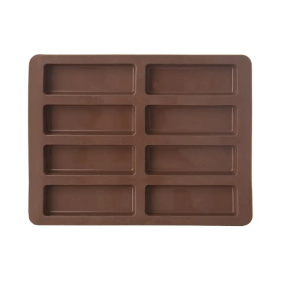 Forma silikon na müsli tyčinky 8 hnědá