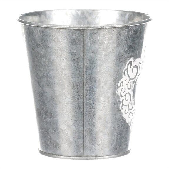 Obal kovový na květiny srdce