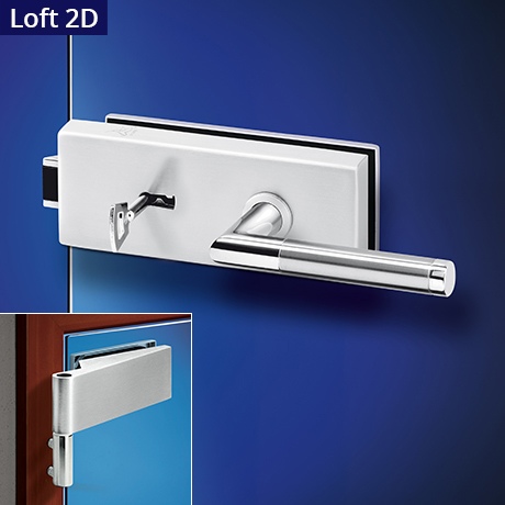 Luka Loft HR kování na skleněné dveře