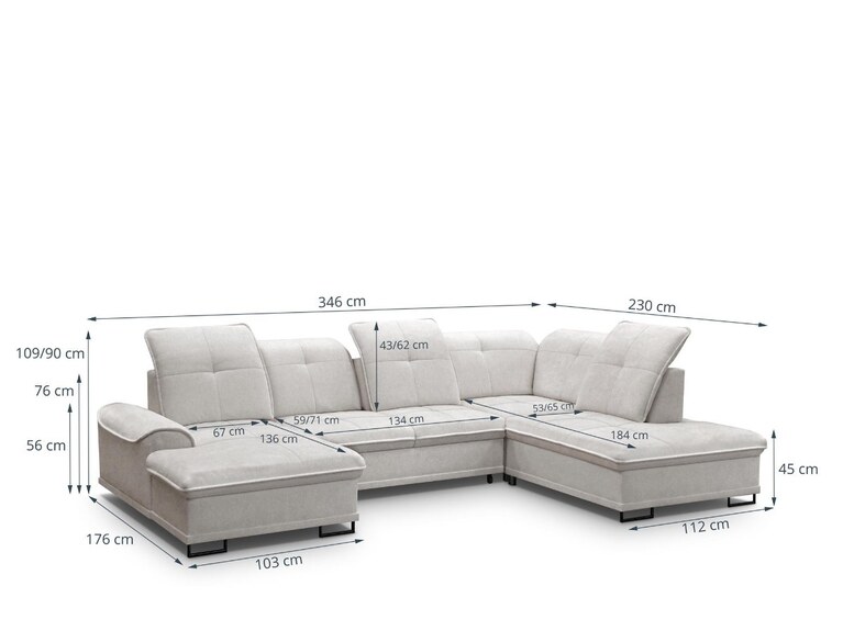 BAHAMA U sedací souprava