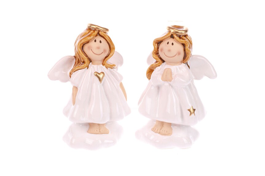 Andělíček KEK9238, keramická dekorace na postavení,