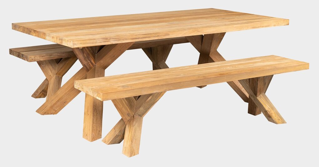 SPIDER RECYCLE - stůl z teaku