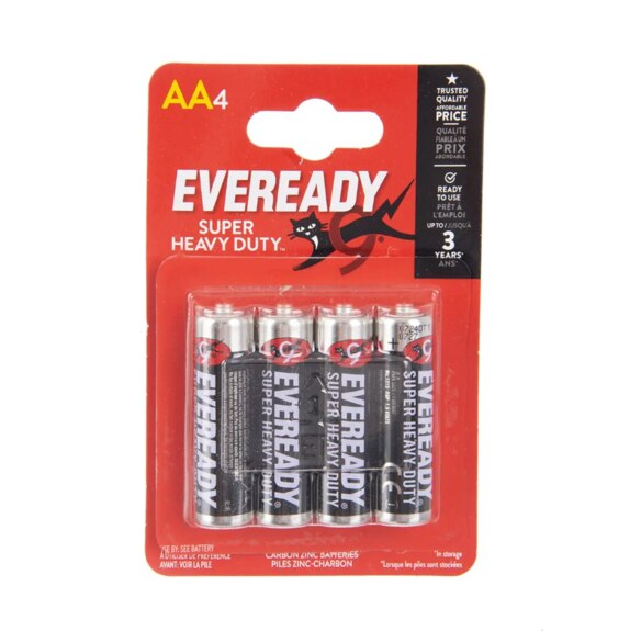 Baterie zinková tužková Eveready AA 1,5 V 4 ks