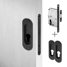 Mušle OV PZ + zámek zadl. posuv PZ černý lak