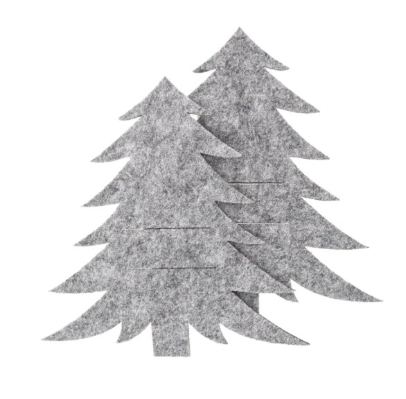 Kapsa na příbory polyester STROMEK 2 ks šedá