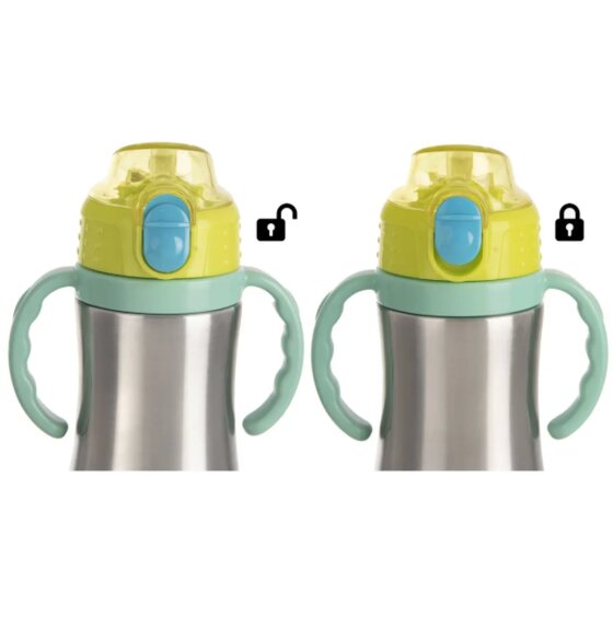 Termoska nerez/UH+brčko 0,33 l zelená