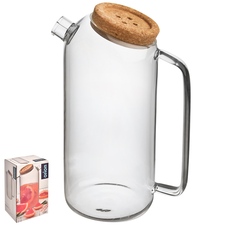 Džbán borosil. sklo+víčko korek 1,8 l