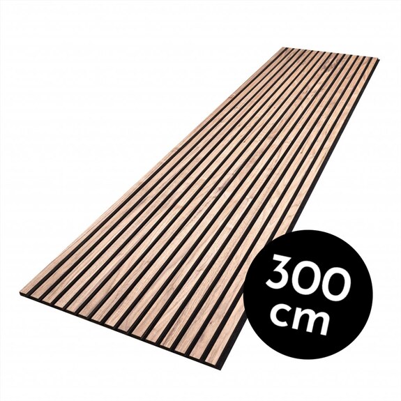 Dekorační obkladový SLAT panel akustic Dub Klasik MDF Natur 300