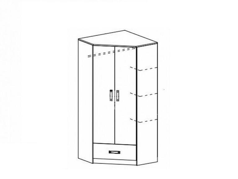 Skříň šatní rohová TRUFEL 2