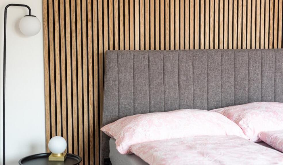 Dekorační obkladový SLAT panel akustic 27-14 Dub Klasik MDF černá