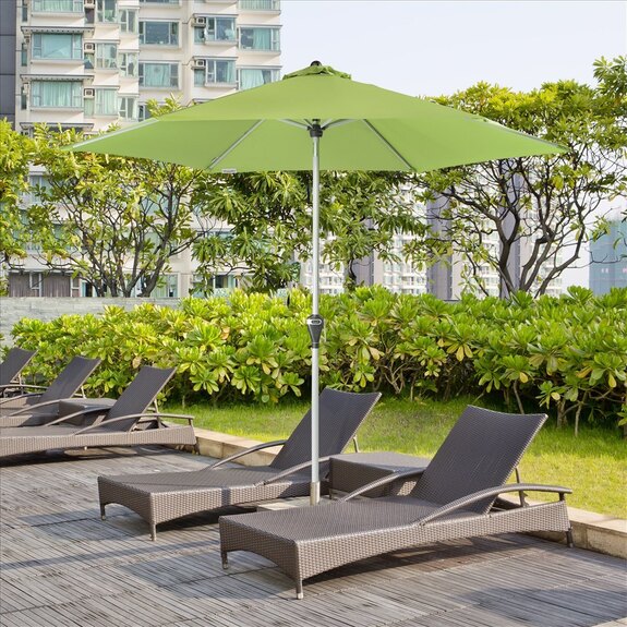 ACTIVE 280 cm -  automatický naklápěcí slunečník s klikou