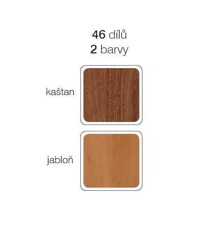 Komoda KENT kaštan EKOM 3d1s