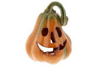 Dýně keramická - svícen na čajovou svíčku. KEK9341-B