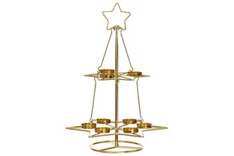 Kovový svícen ve tvaru stromku UM0241