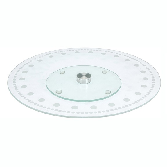 Stojan servír. sklo na dort dekor otočný pr. 30 cm