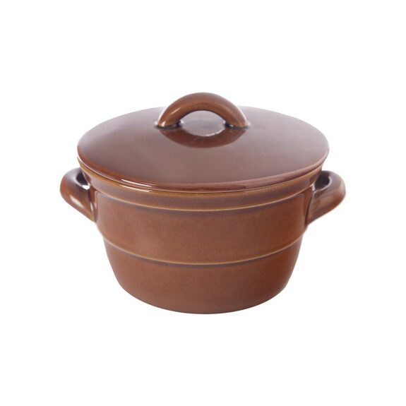 Hrnec ker. na sádlo+víko 0,7 l