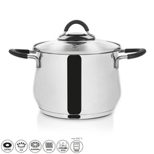 Hrnec nerez DALIE 3,5 l poklice sklo