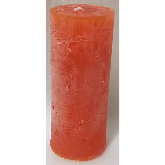 Svíčka, oranžová barva. 367g vosku SVW1306 OR