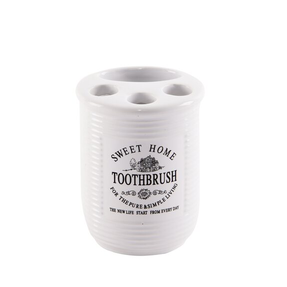 Pohár na zubní kartáčky a pastu ker. SWEET HOME