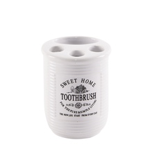 Pohár na zubní kartáčky a pastu ker. SWEET HOME
