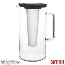 Džbán borosil. sklo+víčko mix UH, vložka na led 2,5 l