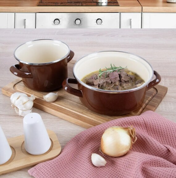 Hrnec smalt BROWN Lem 1,4 l