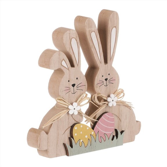 Zajíčci velikonoční, dřevěná dekorace