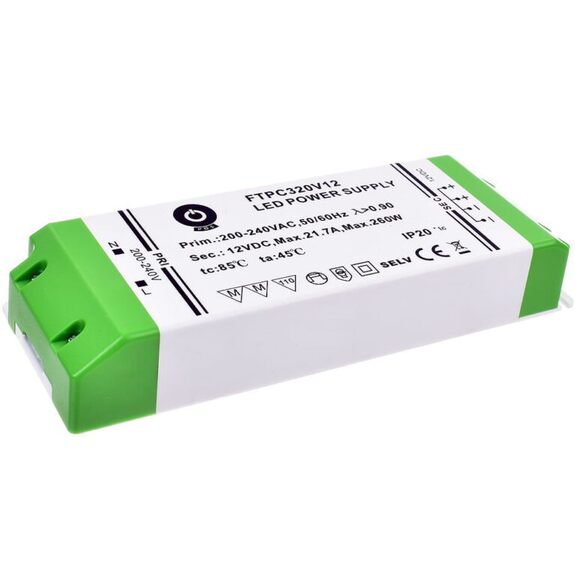 Zdroj napětí 12V 260W(!!!) 21,7A IP20 POS POWER typ FTPC320V12
