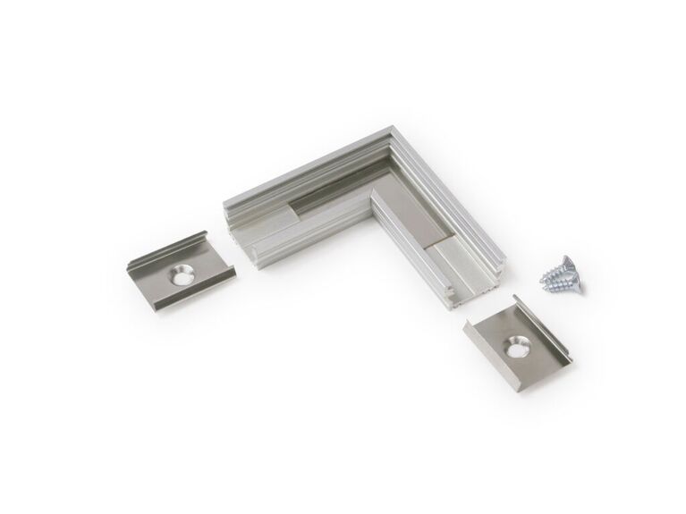 Spojka rohová WIRELI UNI12 - 90° hliník anoda, ks