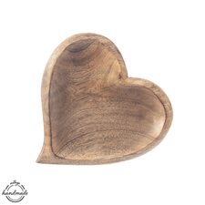 Tác dřevo MANGO srdce 20x20 cm