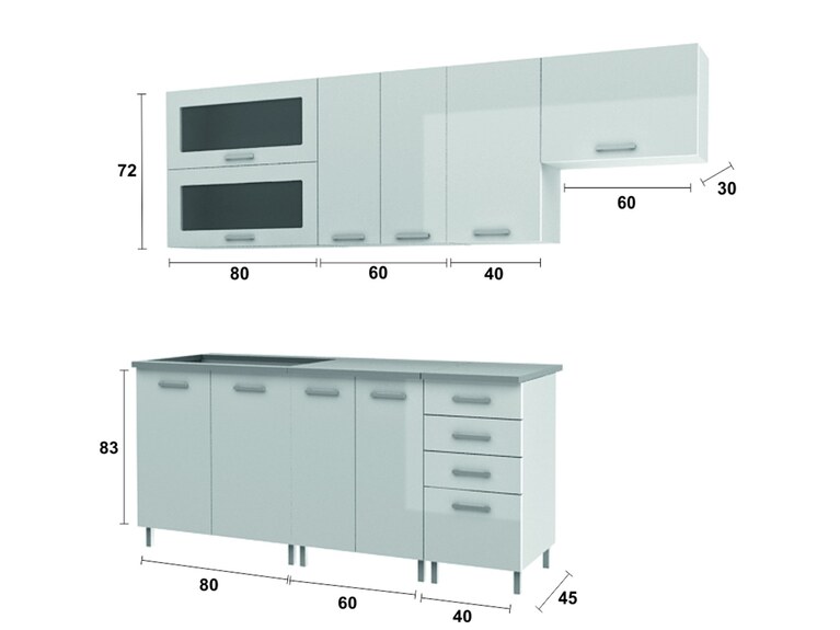 Kuchyňská linka Falco Nadine KRF 180/240