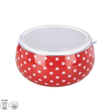 Miska smalt TEČKA Lem+víčko pr. 15,5 cm